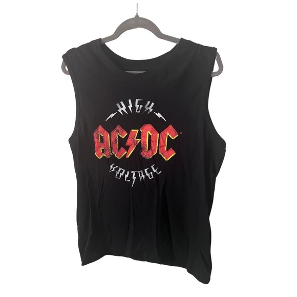AC/DC Other - Official Merch | AC/DC Sleeveless  “High Voltage” Band Tee | Size M
